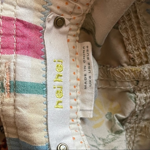 Hei Hei Sundrop Floral Size 2 Cargo Pants Anthropologie - Picture 6 of 10